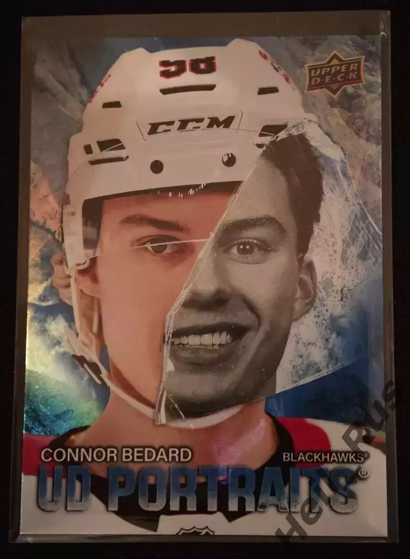 Карточка Connor Bedard/Коннор Бедард Chicago Blackhawks/Чикаго Блэкхокс, НХЛ/NHL
