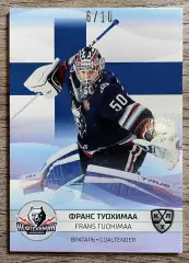 Карточка Франс Туохимаа (Нефтехимик Нижнекамск/Финляндия) КХЛ/KHL Олимпиада 2022