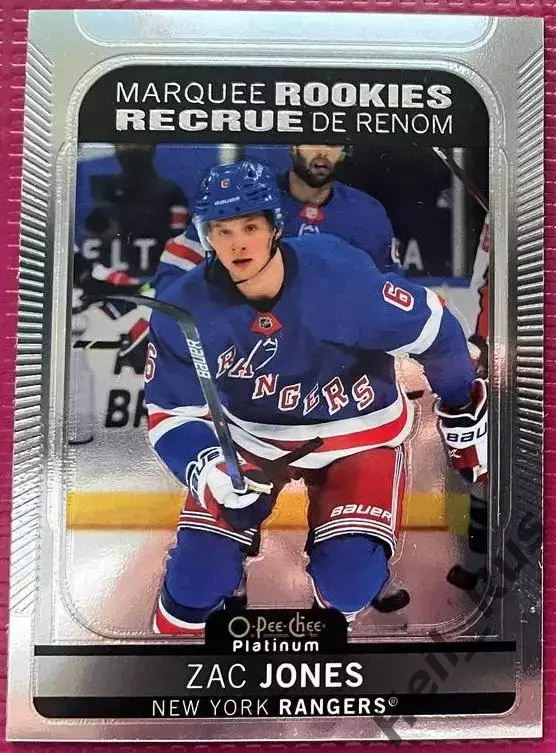 Хоккей Карточка Zac Jones/Зак Джонс New York Rangers/Нью-Йорк Рейнджерс НХЛ/NHL