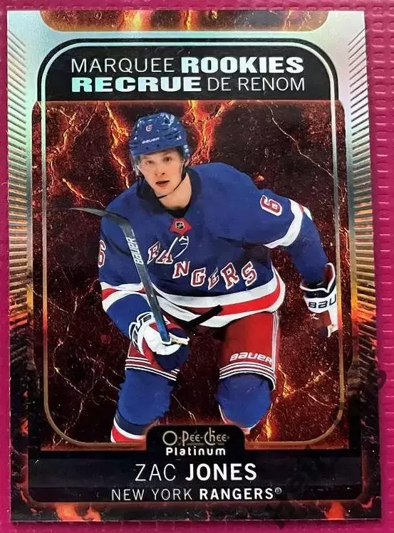 Хоккей Карточка Zac Jones/Зак Джонс New York Rangers/Нью-Йорк Рейнджерс НХЛ/NHL