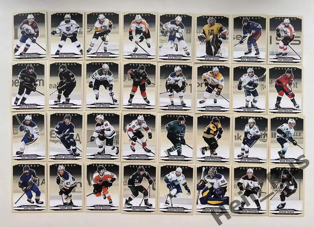 Хоккей. 300 карточек из коллекции 2022-23 Upper Deck Parkhurst Champions НХЛ/NHL