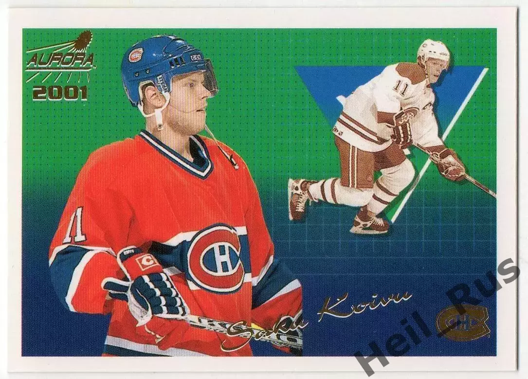 Карточка Saku Koivu/Саку Койву (Montreal Canadiens/Монреаль Канадиенс) НХЛ/NHL