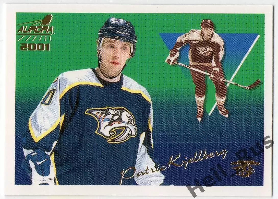 Карточка Patric Kjellberg/Патрик Челльберг (Nashville Predators/Нэшвилл) НХЛ/NHL