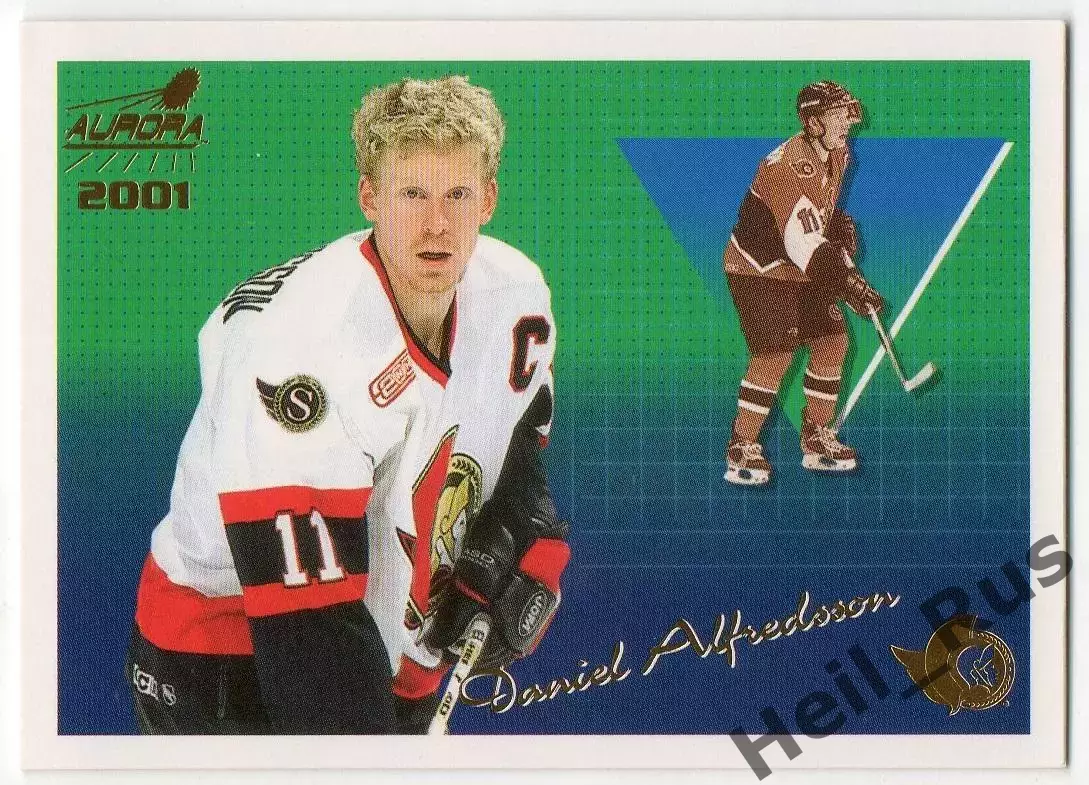 Карточка Alfredsson/Даниэль Альфредссон Ottawa Senators/Оттава Сенаторз, НХЛ/NHL