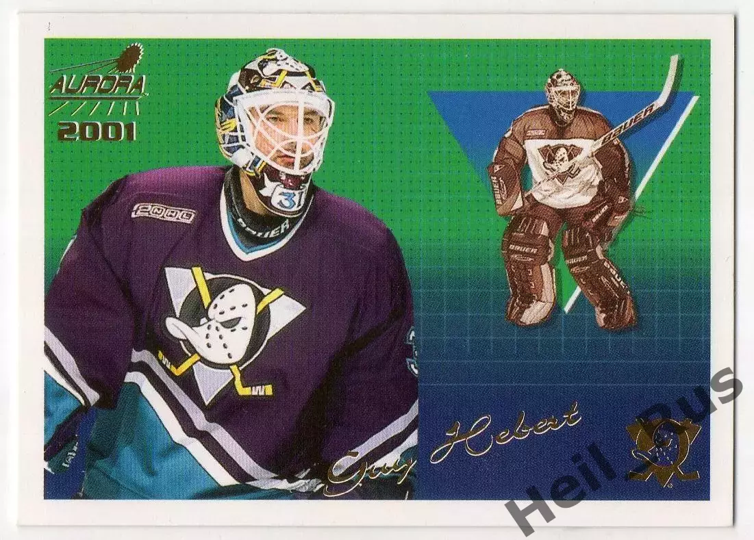 Карточка Guy Hebert/Ги Эбер (Mighty Ducks of Anaheim/Анахайм Майти Дакс) НХЛ/NHL
