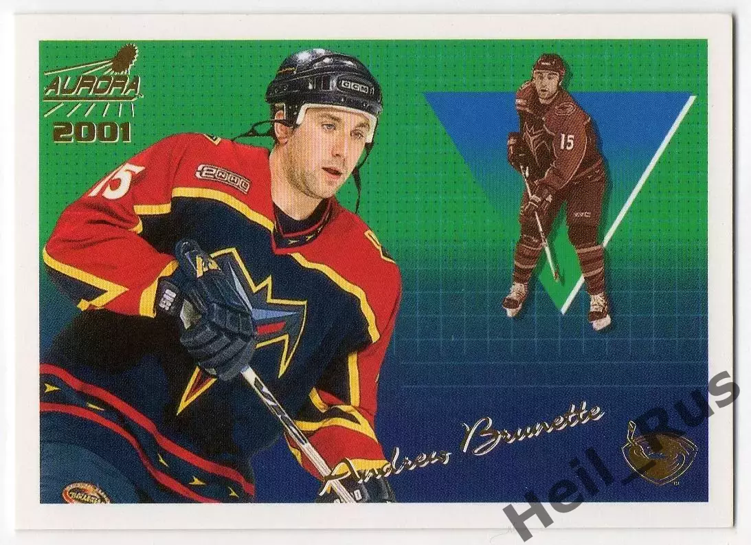 Хоккей. Карточка Andrew Brunette/Эндрю Брюнетт Atlanta Thrashers/Атланта НХЛ/NHL