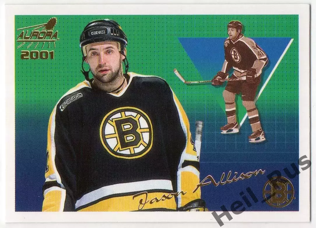 Карточка Jason Allison/Джейсон Эллисон (Boston Bruins/Бостон Брюинз) НХЛ/NHL