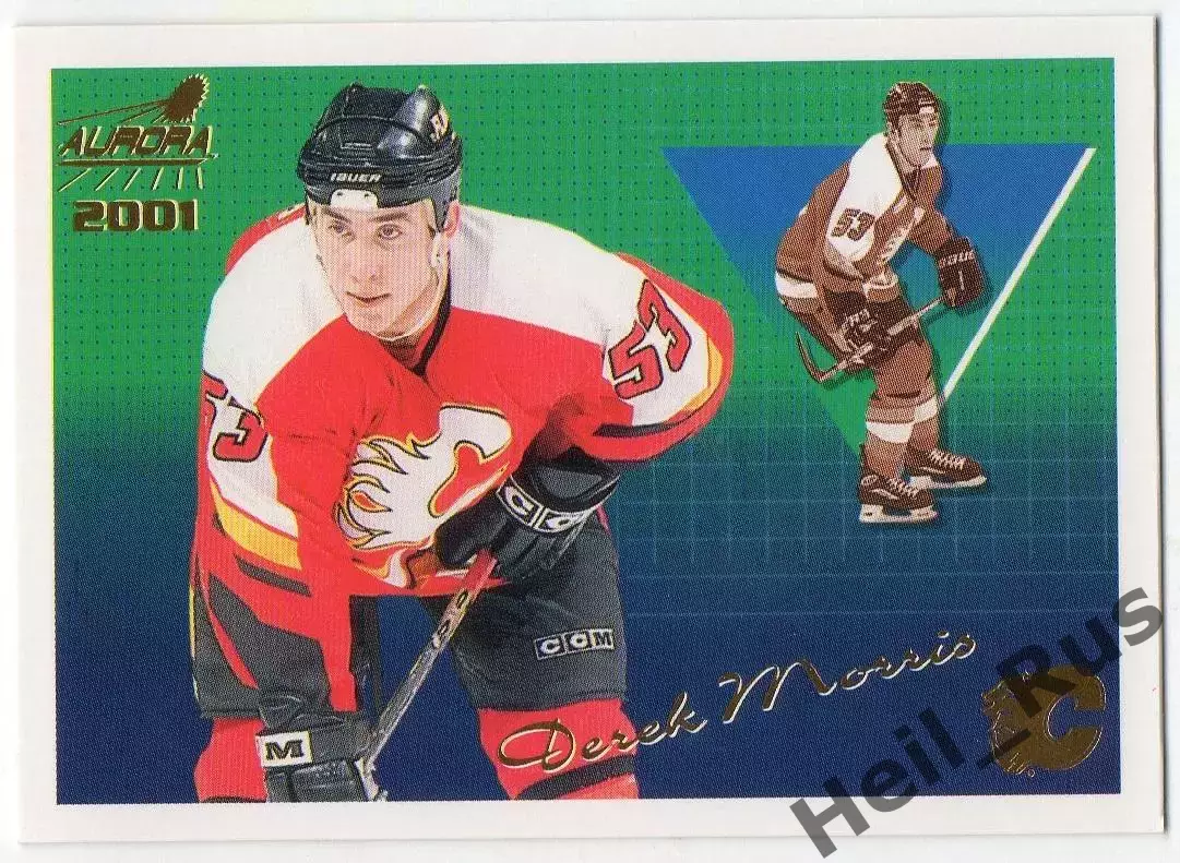Хоккей. Карточка Derek Morris/Дерек Моррис Calgary Flames/Калгари Флэймз НХЛ/NHL