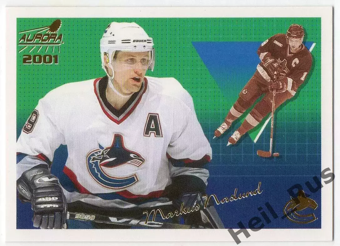 Карточка Markus Naslund/Маркус Неслунд Vancouver Canucks/Ванкувер Кэнакс NHL/НХЛ