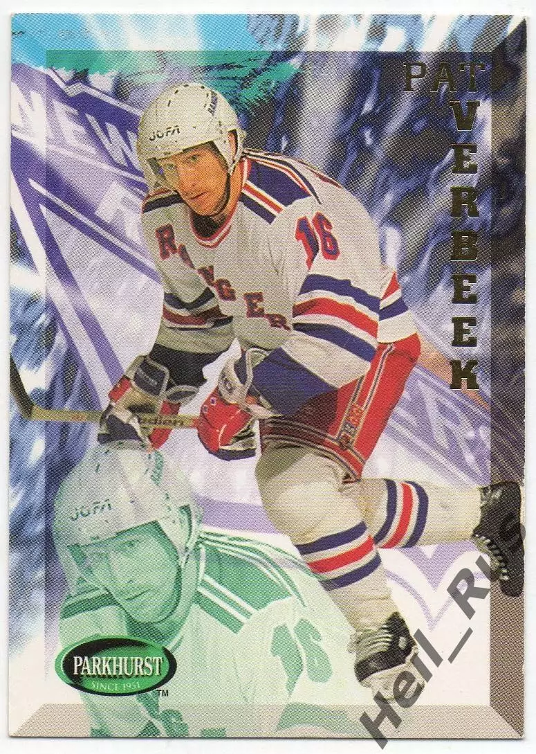 Карточка Pat Verbeek/Пэт Вербик (New York Rangers/Нью-Йорк Рейнджерс) НХЛ/NHL
