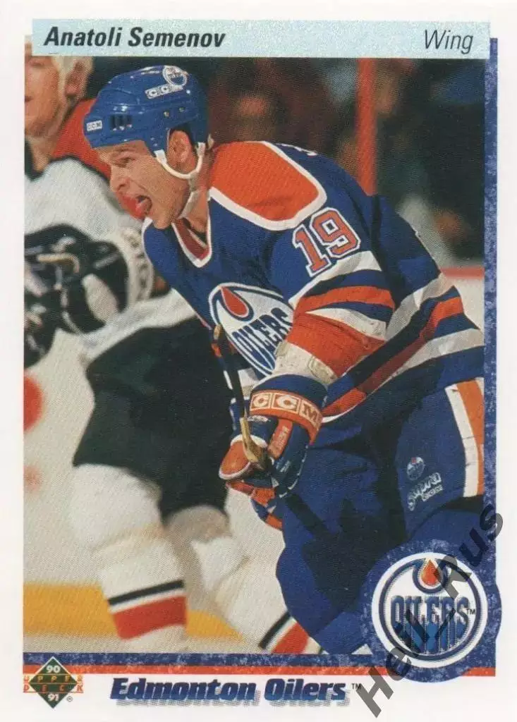 Карточка Анатолий Семенов Edmonton Oilers/Эдмонтон Ойлерз, Динамо Москва НХЛ/NHL