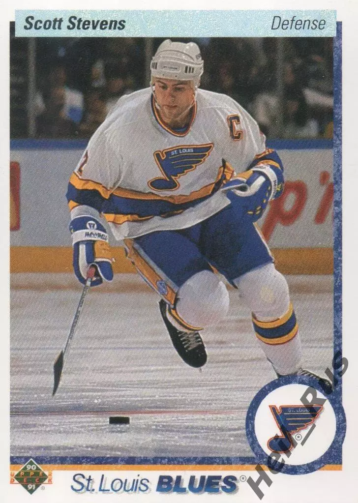 Карточка Scott Stevens/Скотт Стивенс (St. Louis Blues/Сент-Луис Блюз) НХЛ/NHL