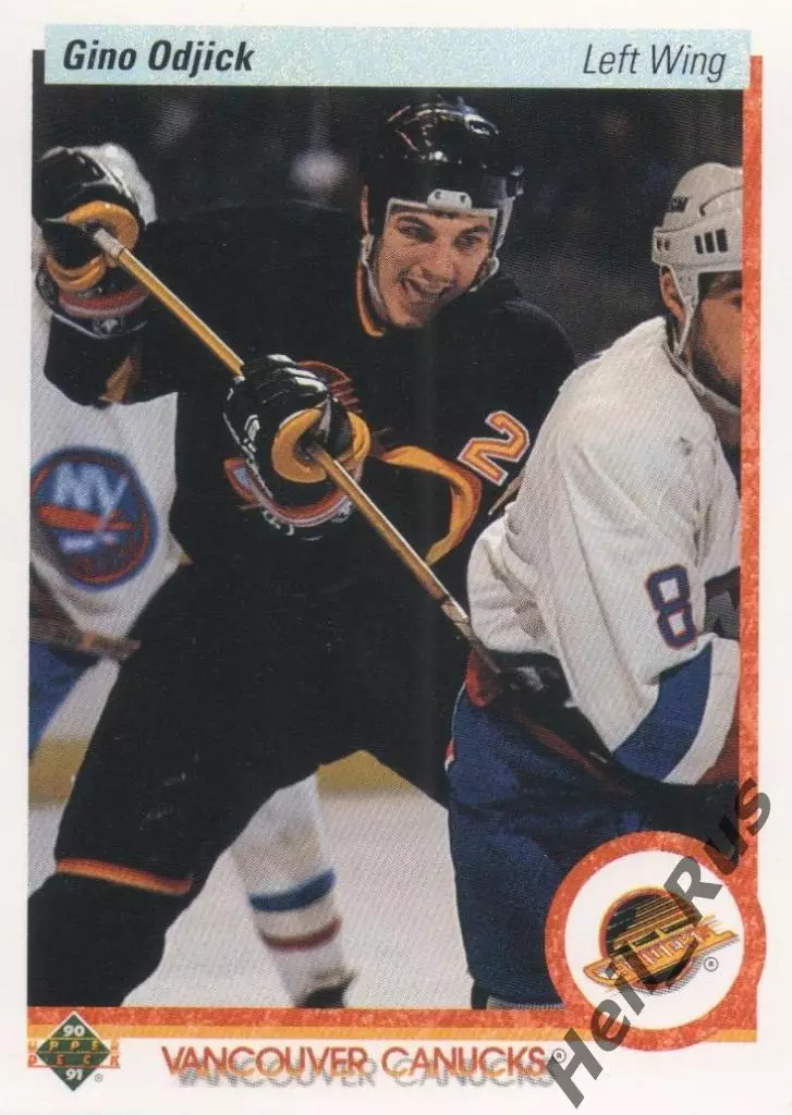 Карточка Gino Odjick / Джино Оджик (Vancouver Canucks/Ванкувер Кэнакс) НХЛ/NHL