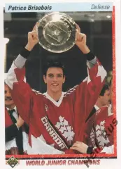 Хоккей. Карточка Patrice Brisebois/Патрис Бризбуа Canada/Канада НХЛ/NHL 1990-91