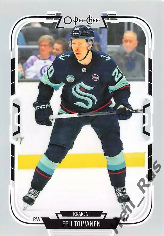 Хоккей. Карточка Эли Толванен (Seattle Kraken/Сиэтл Кракен, Йокерит) НХЛ/NHL/КХЛ