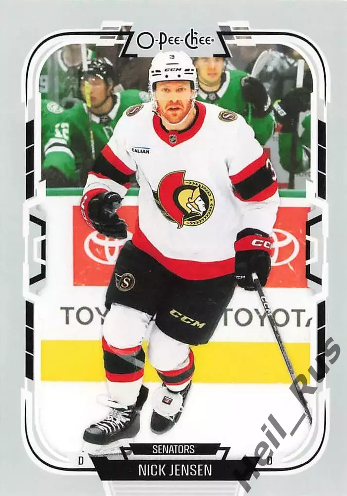 Хоккей. Карточка Nick Jensen/Ник Дженсен Ottawa Senators/Оттава Сенаторз НХЛ/NHL