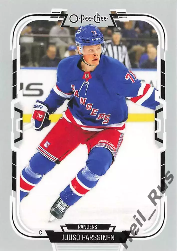 Карточка J. Parssinen/Юусо Пярссинен New York Rangers/Нью-Йорк Рейнджерс НХЛ/NHL