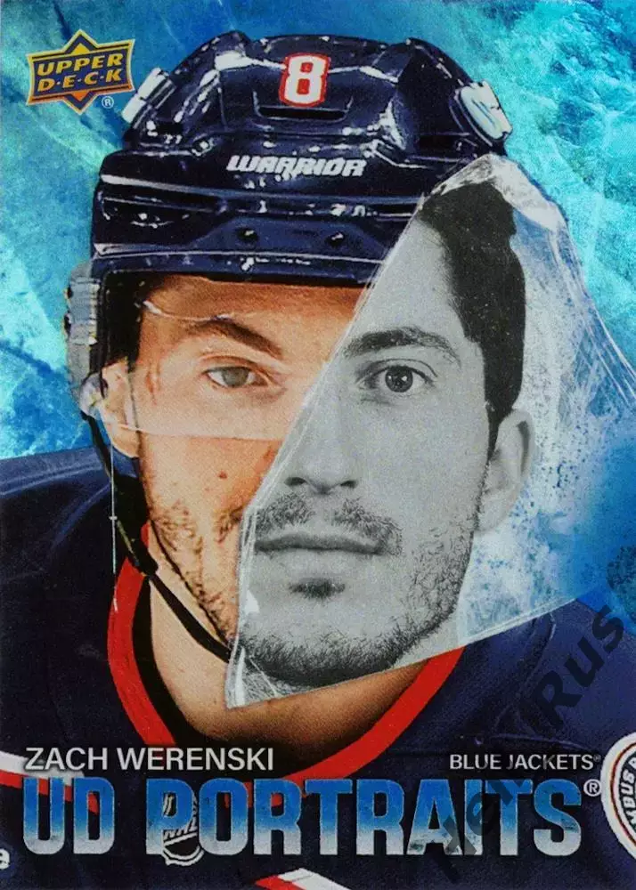 Карточка Zach Werenski / Зак Веренски (Columbus Blue Jackets/Коламбус) НХЛ / NHL