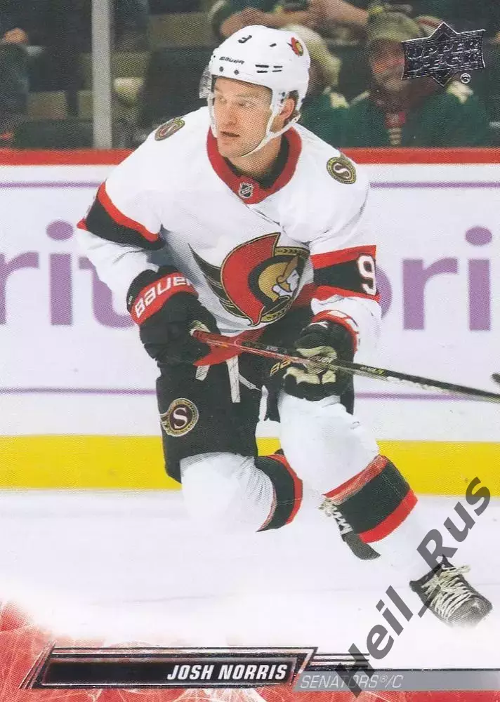 Хоккей Карточка Josh Norris/Джош Норрис Ottawa Senators/Оттава Сенаторз NHL/НХЛ