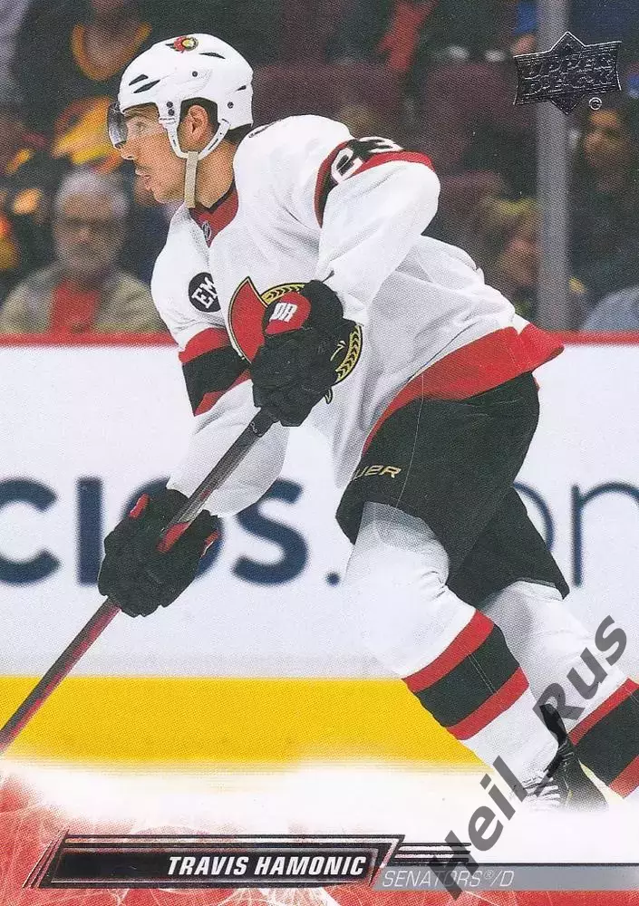 Карточка Travis Hamonic/Трэвис Хэмоник (Ottawa Senators/Оттава Сенаторз) НХЛ/NHL