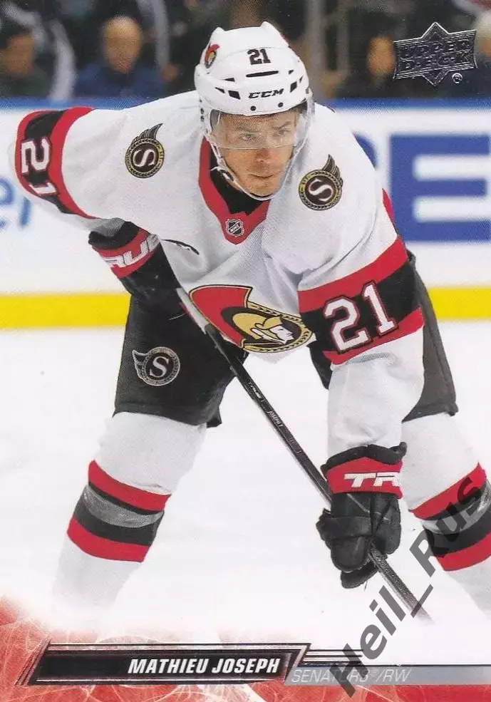 Карточка Mathieu Joseph/Матье Жозеф (Ottawa Senators/Оттава Сенаторз) НХЛ/NHL