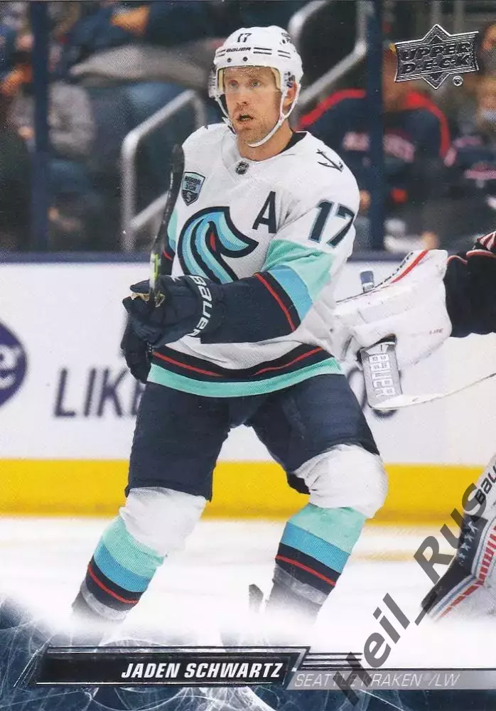 Хоккей Карточка Jaden Schwartz/Джейден Шварц Seattle Kraken/Сиэтл Кракен NHL-НХЛ