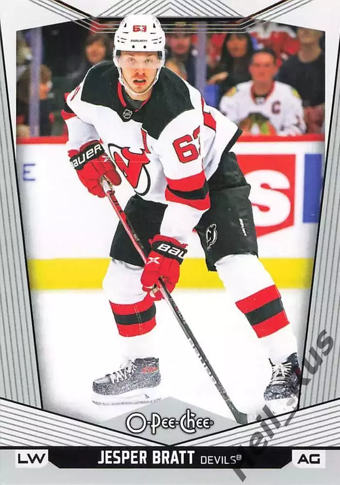 Карточка Jesper Bratt/Йеспер Братт New Jersey Devils / Нью-Джерси Девилз NHL/НХЛ