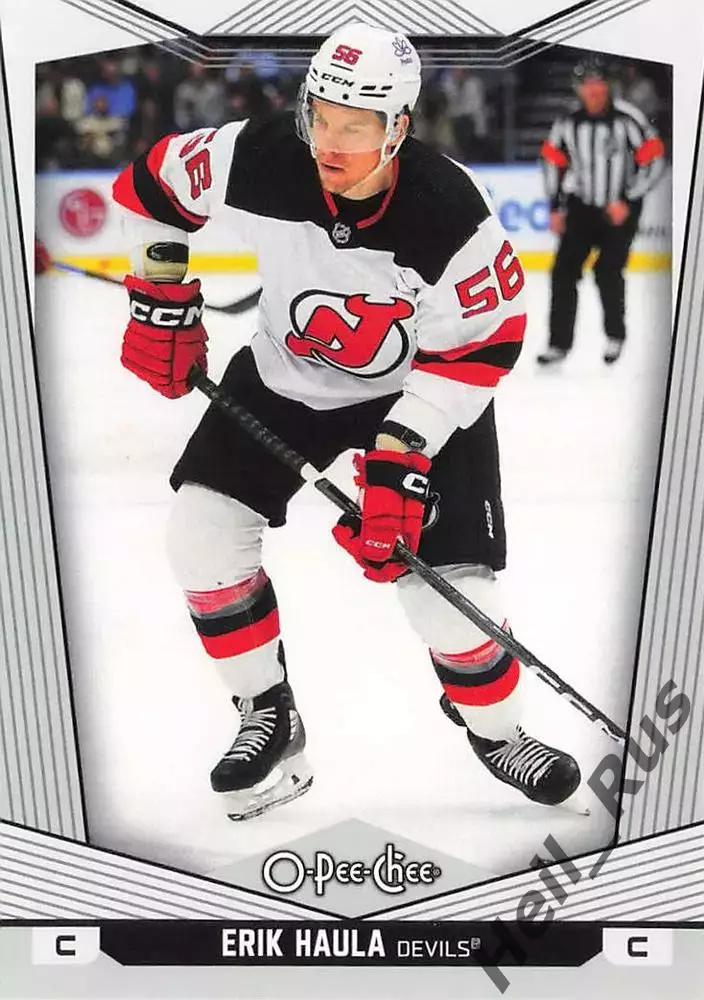 Карточка Erik Haula/Эрик Хаула (New Jersey Devils/Нью-Джерси Девилз) НХЛ/NHL