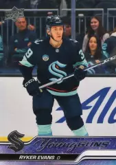 Хоккей. Карточка Ryker Evans/Райкер Эванс (Seattle Kraken/Сиэтл Кракен) НХЛ/NHL