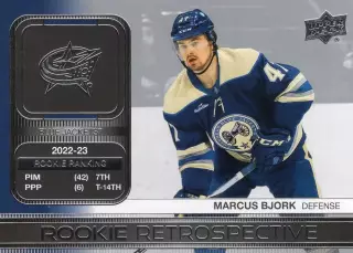 Хоккей Карточка Marcus Bjork/Маркус Бьорк Columbus Blue Jackets/Коламбус НХЛ/NHL