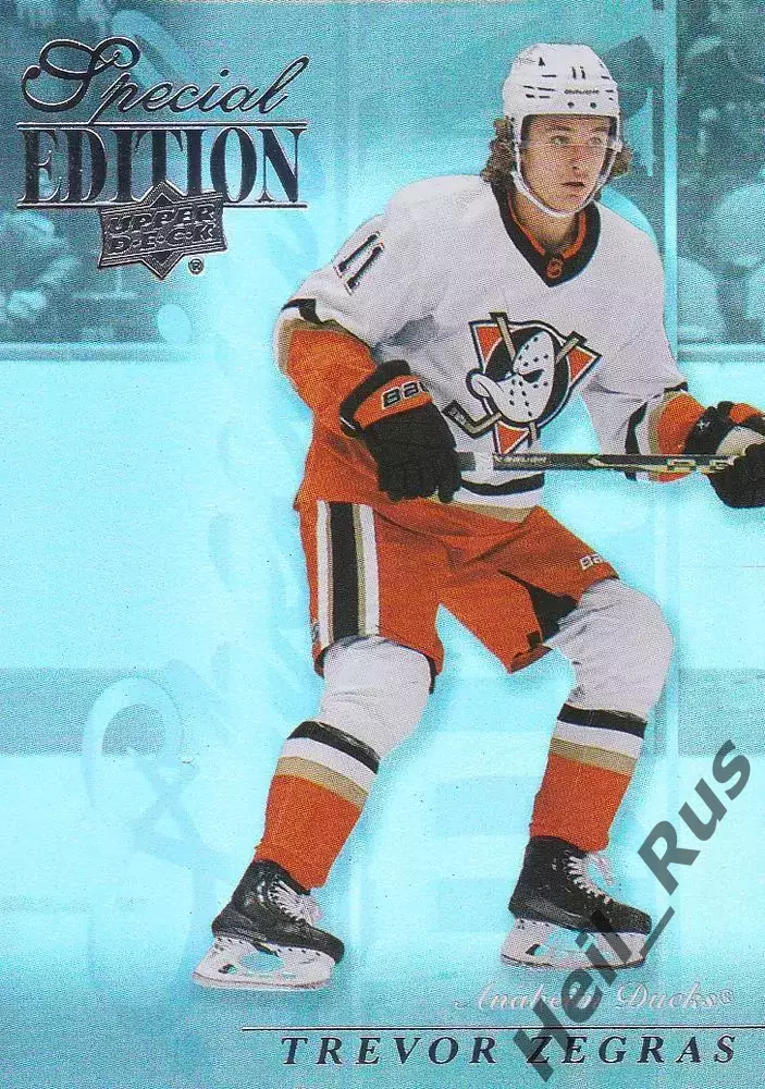 Хоккей Карточка Trevor Zegras/Тревор Зеграс (Anaheim Ducks/Анахайм Дакс) НХЛ NHL