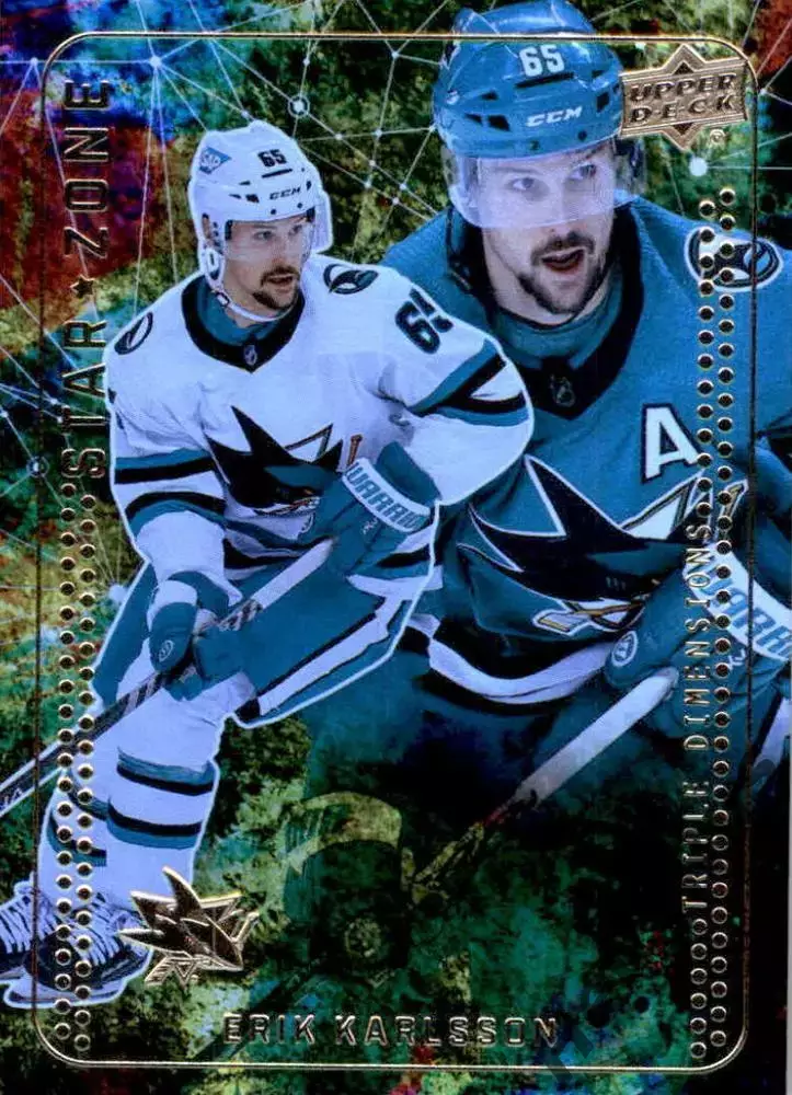 Карточка Erik Karlsson/Эрик Карлссон (San Jose Sharks / Сан-Хосе Шаркс) НХЛ/NHL