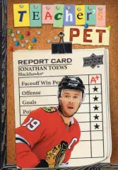 Хоккей; Карточка Toews/Джонатан Тэйвз Chicago Blackhawks/Чикаго Блэкхокс НХЛ/NHL