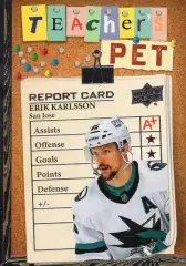 Карточка Erik Karlsson/Эрик Карлссон (San Jose Sharks/Сан-Хосе Шаркс) НХЛ / NHL