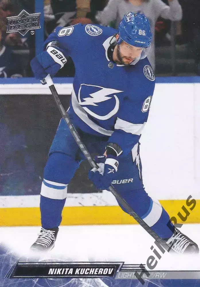 Карточка Никита Кучеров Tampa Bay Lightning/Тампа-Бэй Лайтнинг/ЦСКА НХЛ NHL, КХЛ
