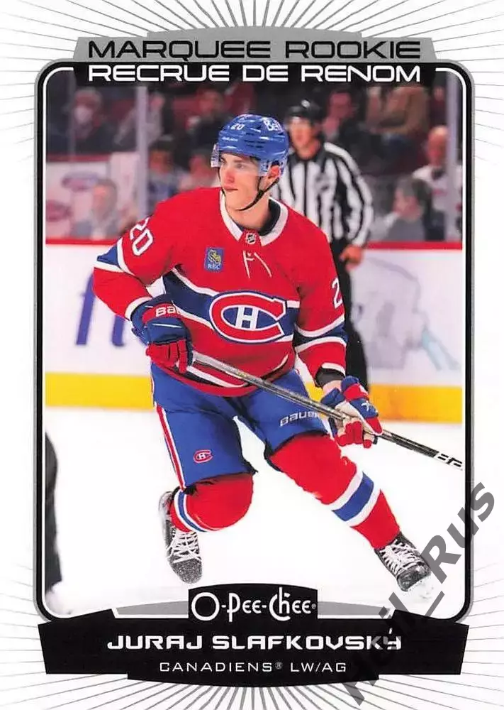 Карточка Juraj Slafkovsky/Юрай Слафковский (Montreal Canadiens/Монреаль) NHL/НХЛ