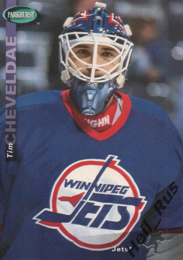 Хоккей Карточка Tim Cheveldae/Тим Шевалдэ (Winnipeg Jets/Виннипег Джетс) НХЛ/NHL