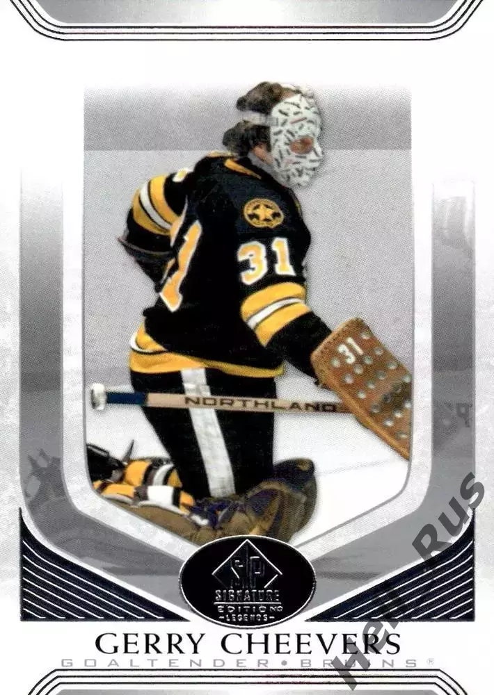 Хоккей Карточка Gerry Cheevers/Джерри Чиверс Boston Bruins/Бостон Брюинз NHL/НХЛ