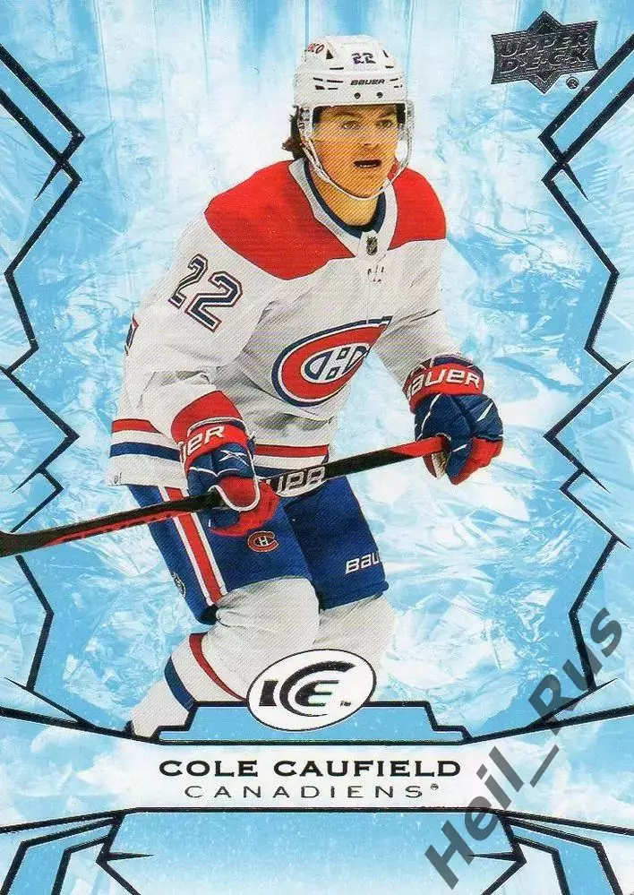 Карточка Cole Caufield/Коул Кофилд Montreal Canadiens/Монреаль Канадиенс NHL-НХЛ