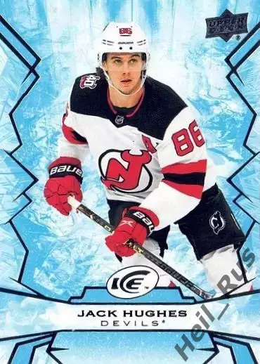 Карточка Jack Hughes / Джек Хьюз (New Jersey Devils / Нью-Джерси Девилз) НХЛ/NHL