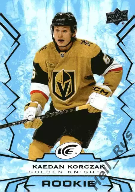 Хоккей; Карточка Kaedan Korczak/Кэидан Корчак Vegas Golden Knights/Вегас НХЛ/NHL