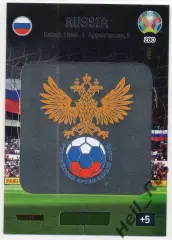 Футбол. Карточка Team Logo Russia/Логотип Россия Евро/Euro 2020 Panini/Панини