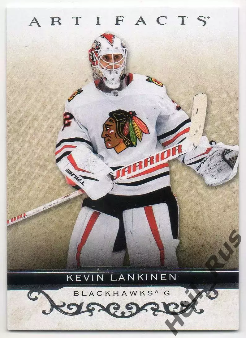 Хоккей. Карточка Kevin Lankinen/Кевин Ланкинен Chicago Blackhawks/Чикаго НХЛ/NHL