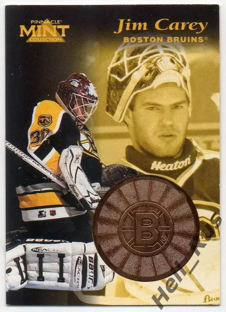 Хоккей. Карточка Jim Carey/Джим Кэри Boston Bruins/Бостон Брюинз НХЛ/NHL 1996-97