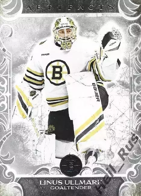 Хоккей Карточка Linus Ullmark/Линус Улльмарк Boston Bruins/Бостон Брюинз NHL НХЛ