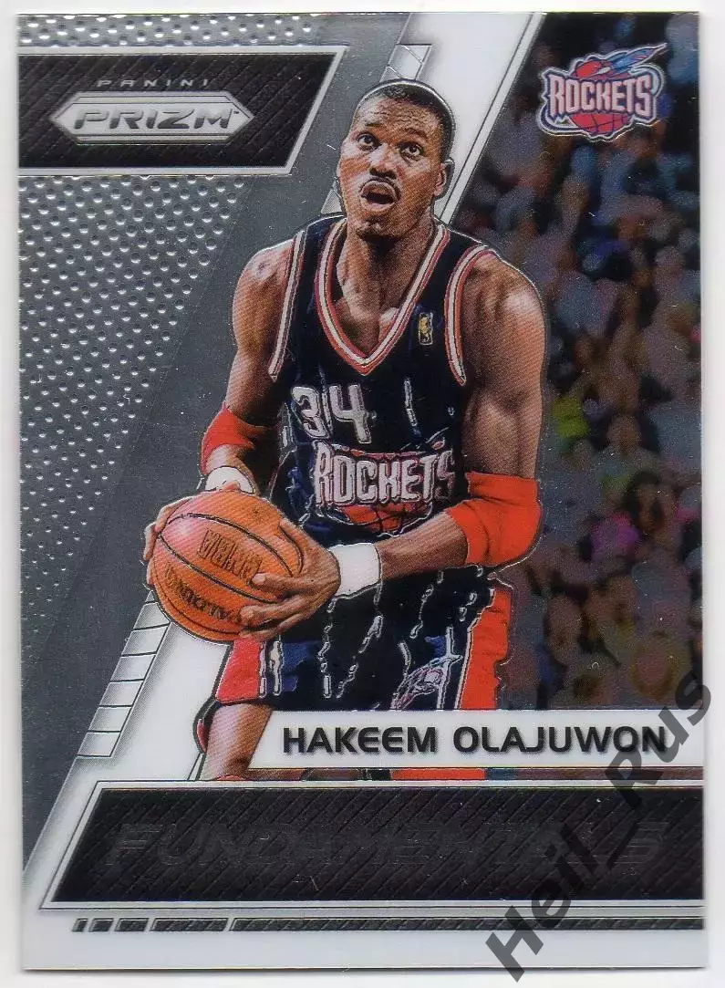 Баскетбол. Карточка Hakeem Olajuwon/Хаким Оладжьювон (Хьюстон Рокетс) NBA/НБА