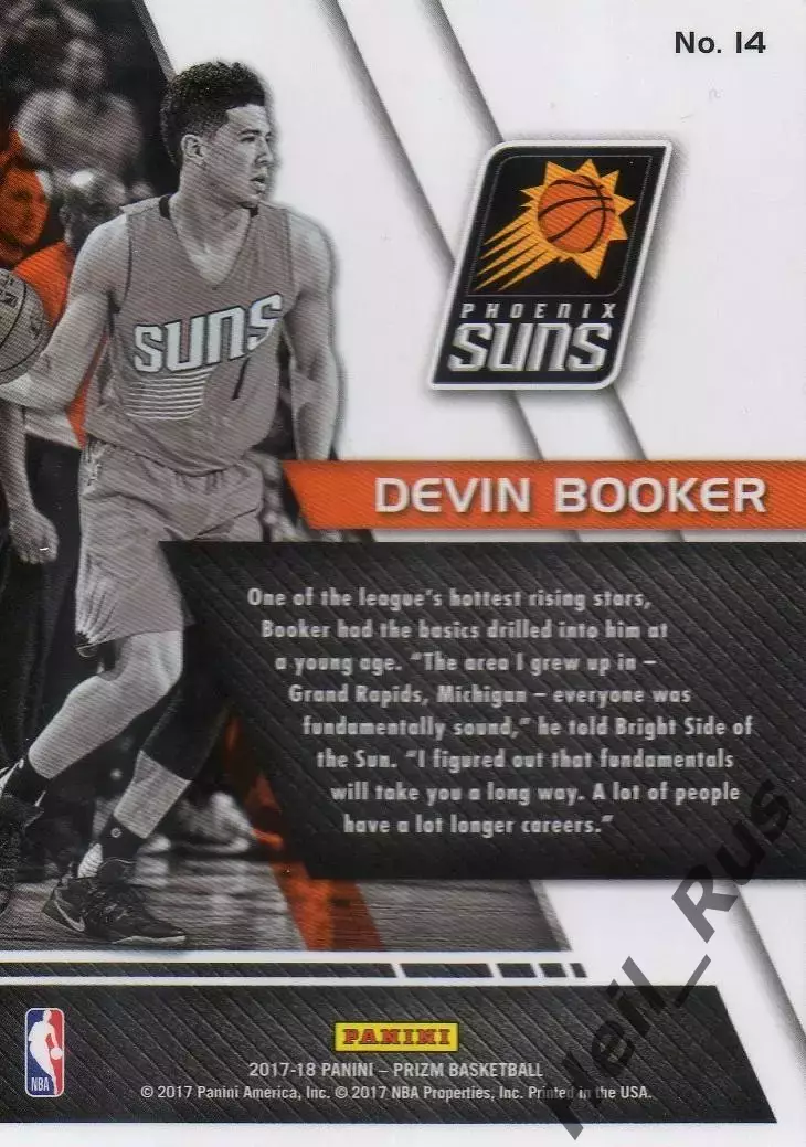 Баскетбол. Карточка Devin Booker/Девин Букер (Phoenix Suns/Финикс Санз) NBA/НБА 1