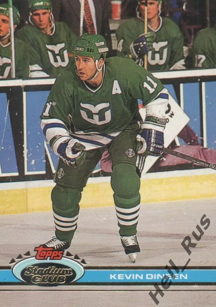 Карточка Kevin Dineen/Кевин Дайнин (Hartford Whalers/Хартфорд Уэйлерс) НХЛ/NHL