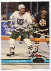 Карточка Todd Krygier / Тодд Крюгер (Hartford Whalers/Хартфорд Уэйлерс) НХЛ/NHL