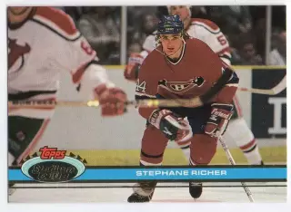 Хоккей Карточка Stephane Richer/Стефан Рише Montreal Canadiens/Монреаль НХЛ/NHL